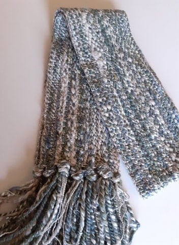 Handwoven Handspun Ladies Scarf