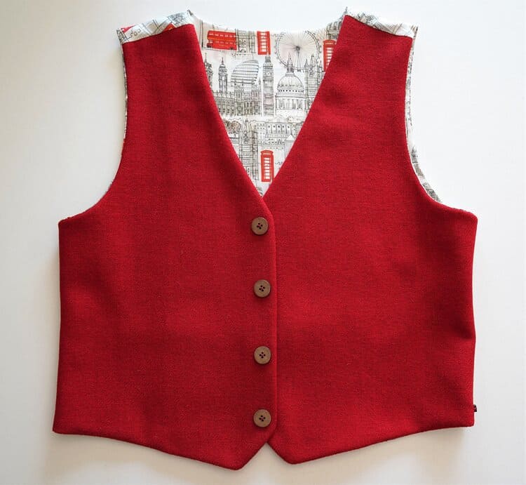 Harris Tweed Waistcoat - London Skyline