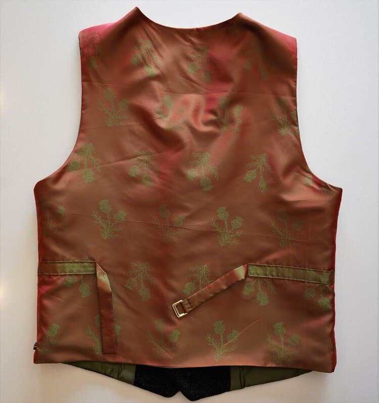Harris Tweed Waistcoat - Scottish Thistle - Image 2