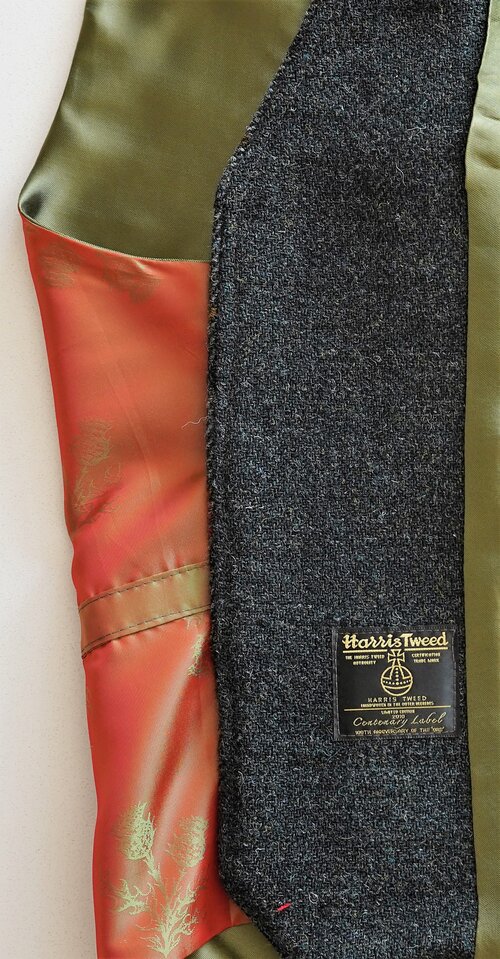 Harris Tweed Waistcoat - Scottish Thistle - Image 4