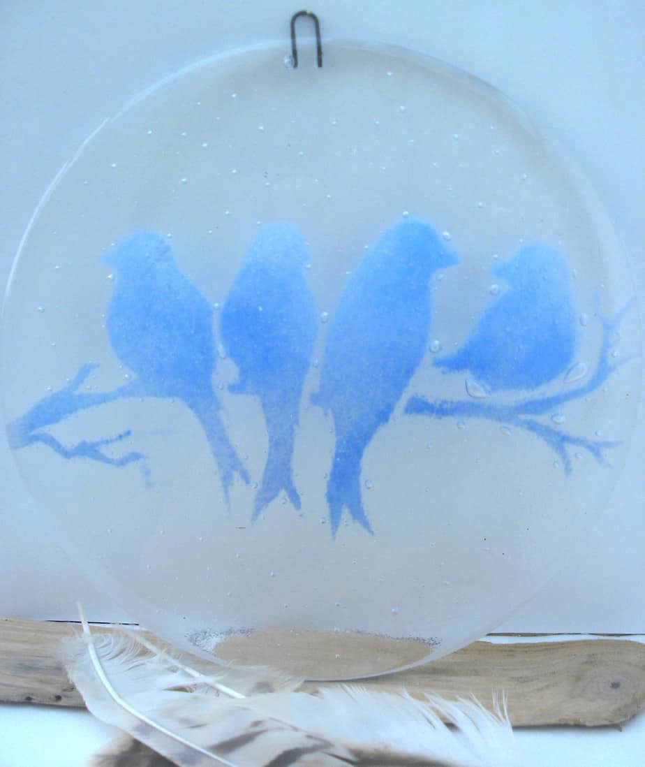 Suncatcher "Blue birds"