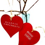 Wooden Hanging Heart