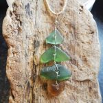 Green Islay Seaglass Christmas Tree Ornament