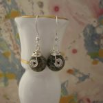 Curling Stone Jasper Earrings