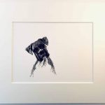 Boxer Dog Head Print