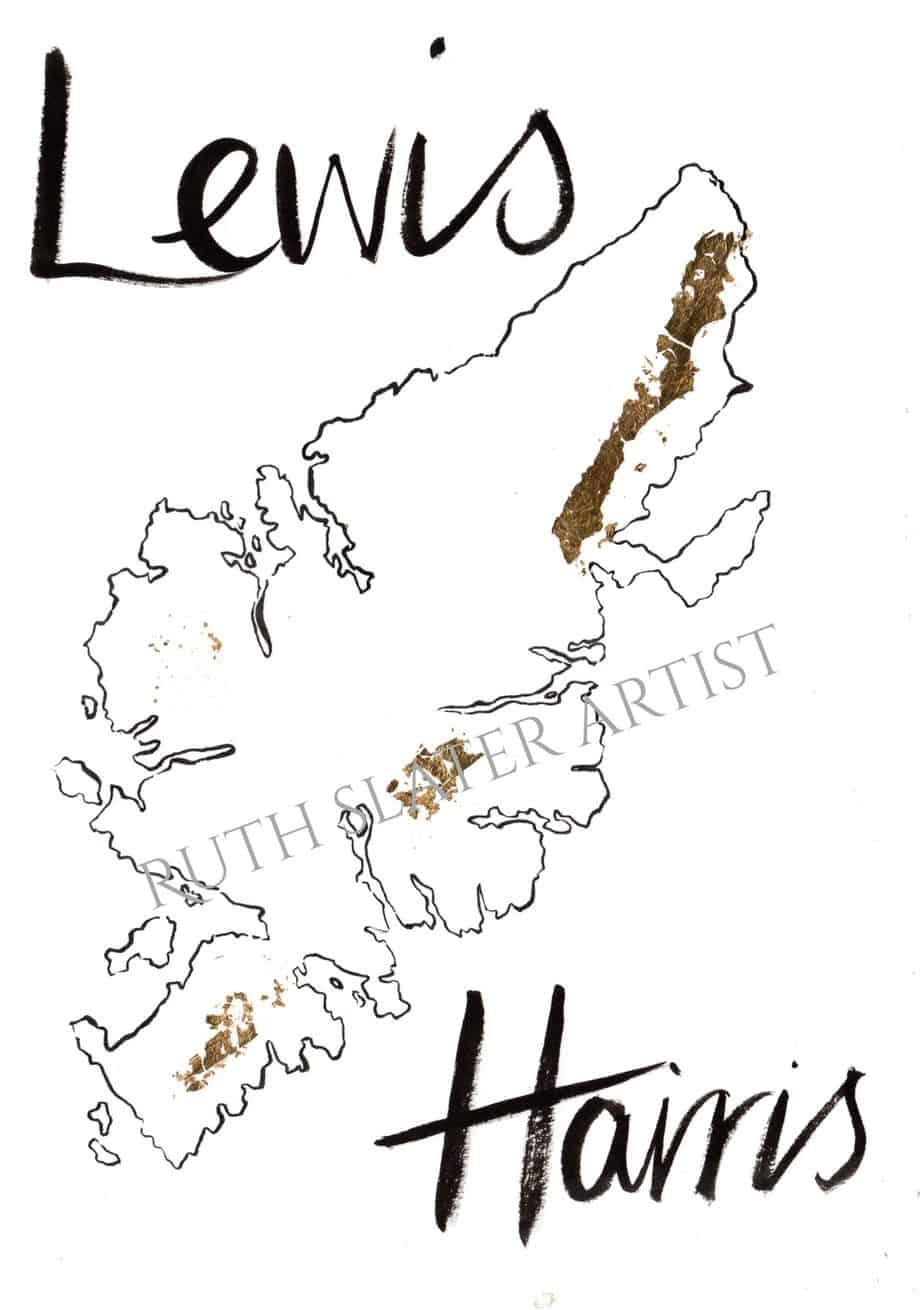 Isle of Lewis Original with Gold Leaf