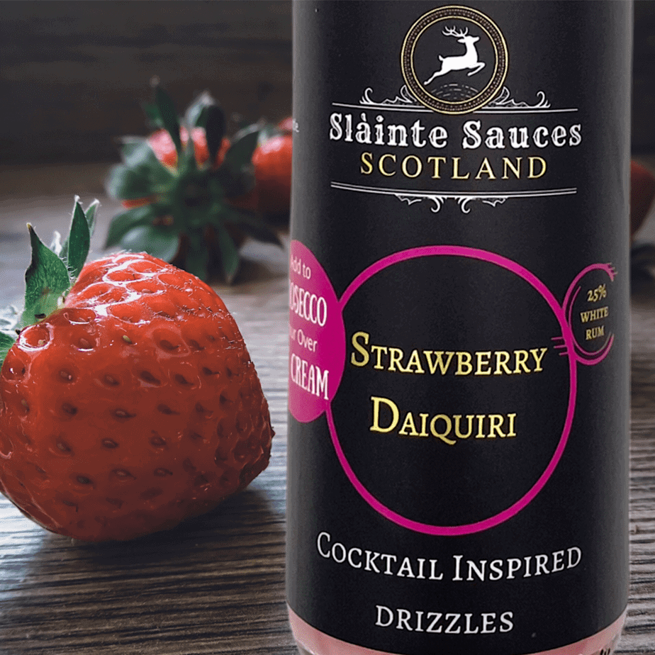 Strawberry Daiquiri ice cream rum Sauce