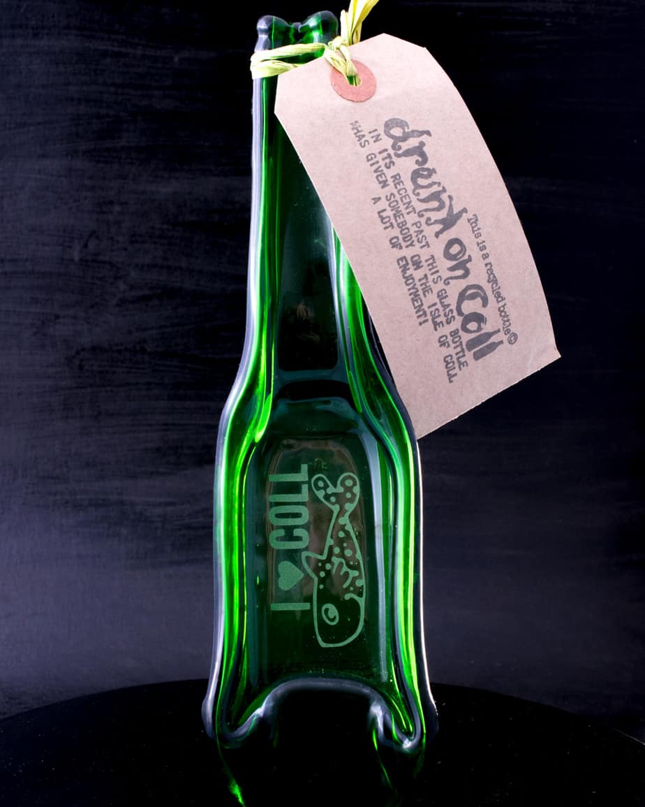 Small fused sandblasted bottle - Image 4