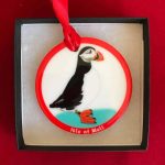 Puffin Christmas Ceramic Decoration