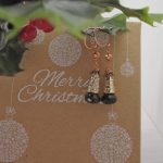 Smokey Quartz, Drop Earrings, Rose Gold plated