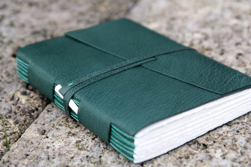 Dark Green Leather Journal