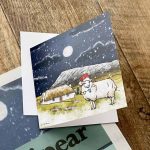 Christmas Card – Sheep at Eaval, North Uist