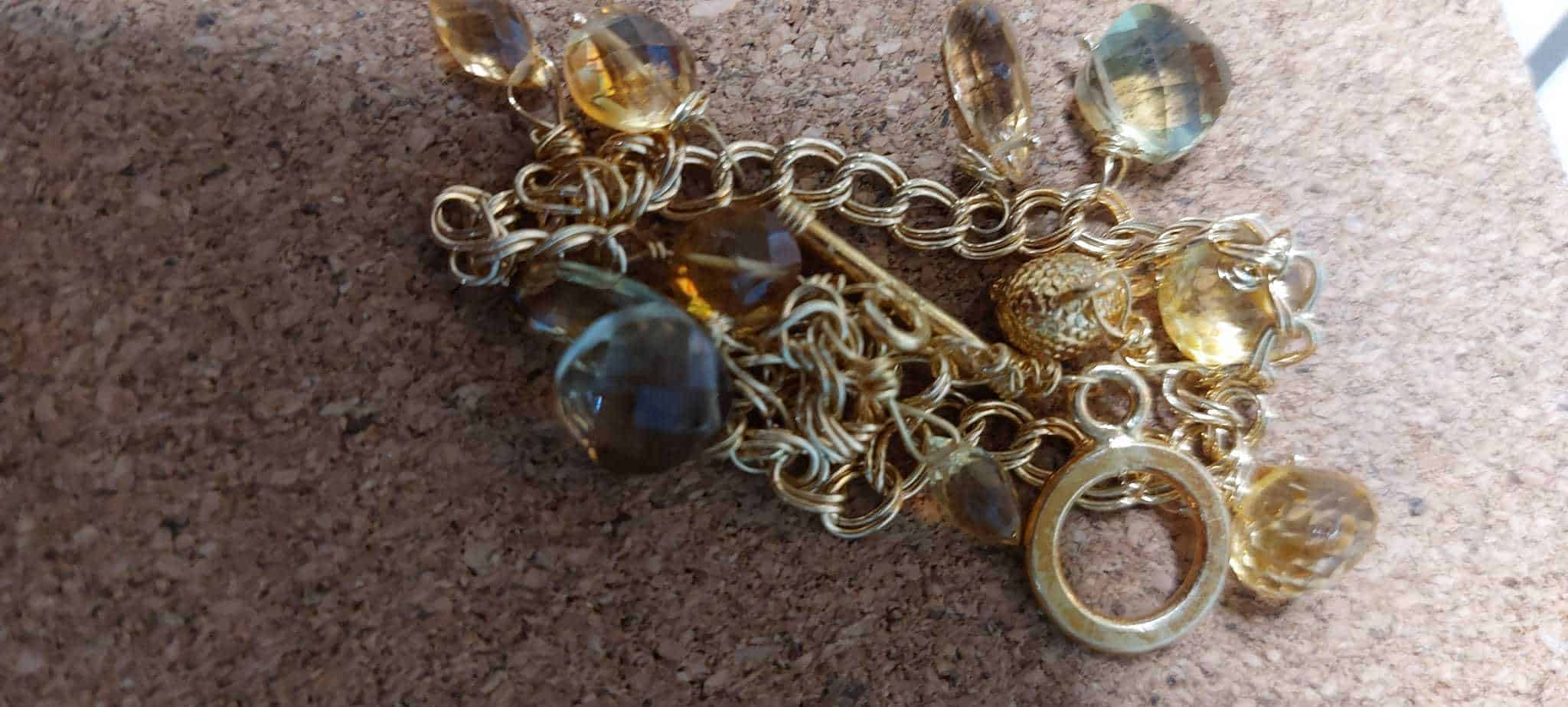 citrine hedgehog bracelet