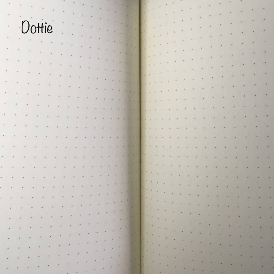 A5 Dottie Notebook with purple spine & unique handmade cover of pink & blue paste paper - Image 6