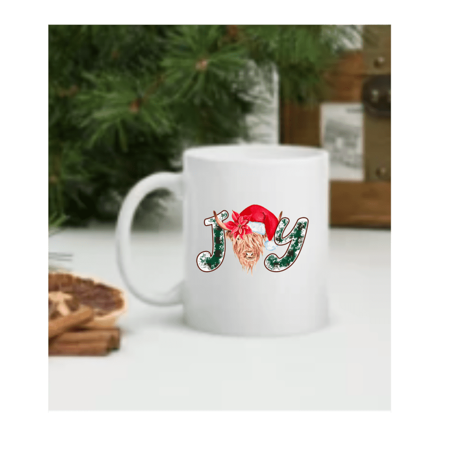 Highland Cow Joy Christmas