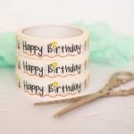 Happy Birthday paper tape