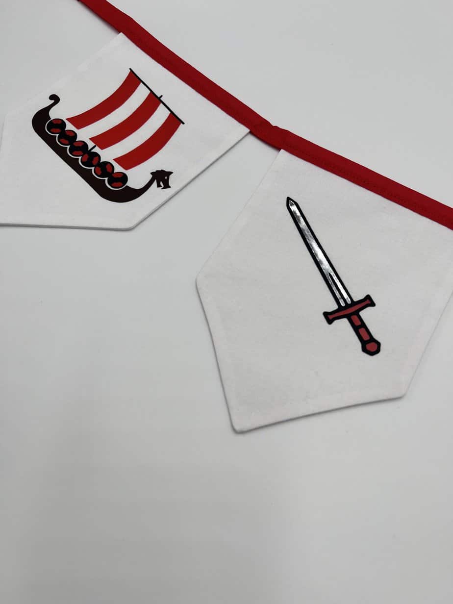 Up Helly Aa Viking Galley Bunting - Red - Image 3