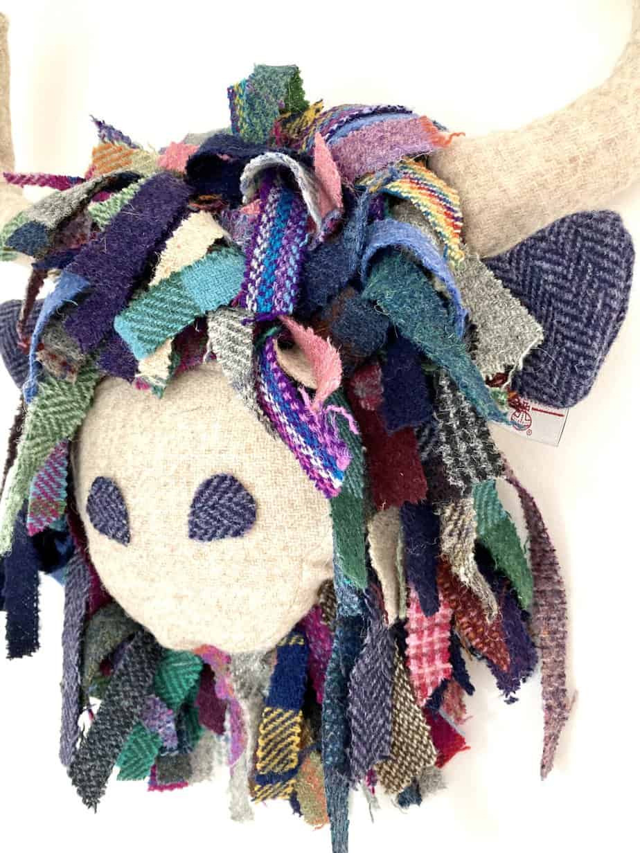 Harris tweedy. Scruffy moo wall hanging/bust- made to order - Image 5