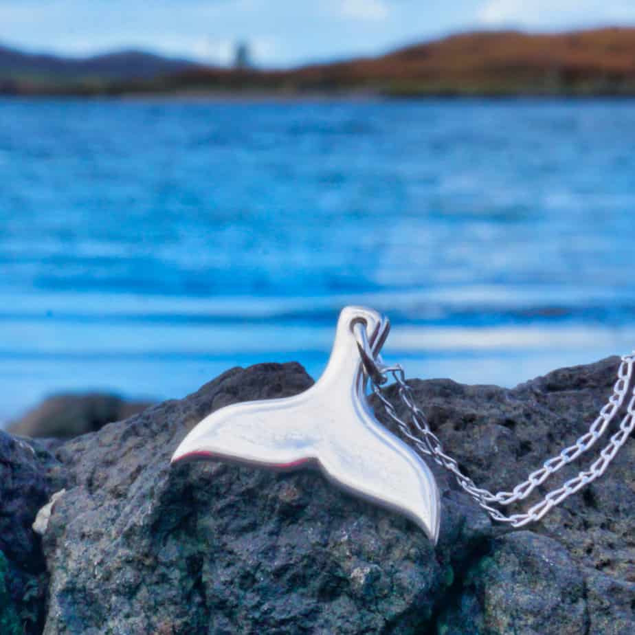 Shiny Whale Tail Pendant