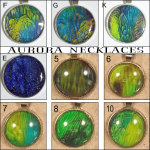 Choice of Aurora Handmade Necklace with Metal Bezel