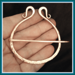 Large Viking Copper Penannular Unisex Brooch