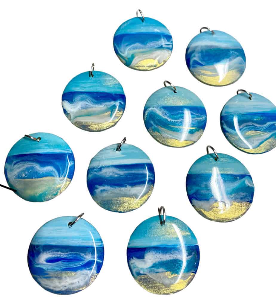 seascape necklace, wearable artwork by Sarah Kay, Shetland. - Image 8