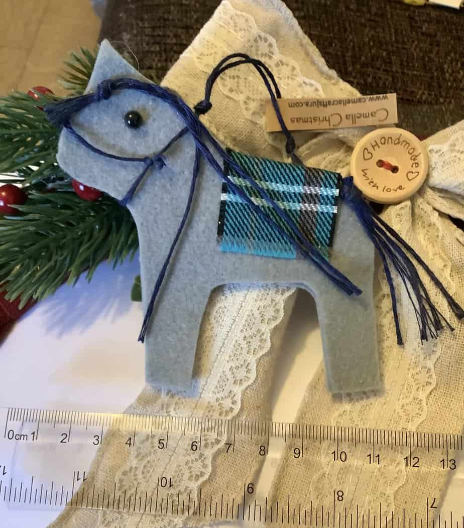 Felt Christmas Pony Decoration