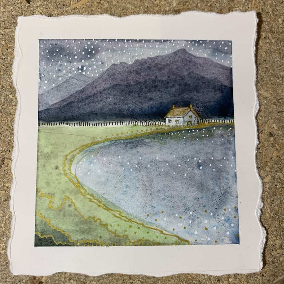 Original Painting Island Cottage