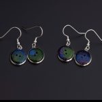 Aurora button earrings