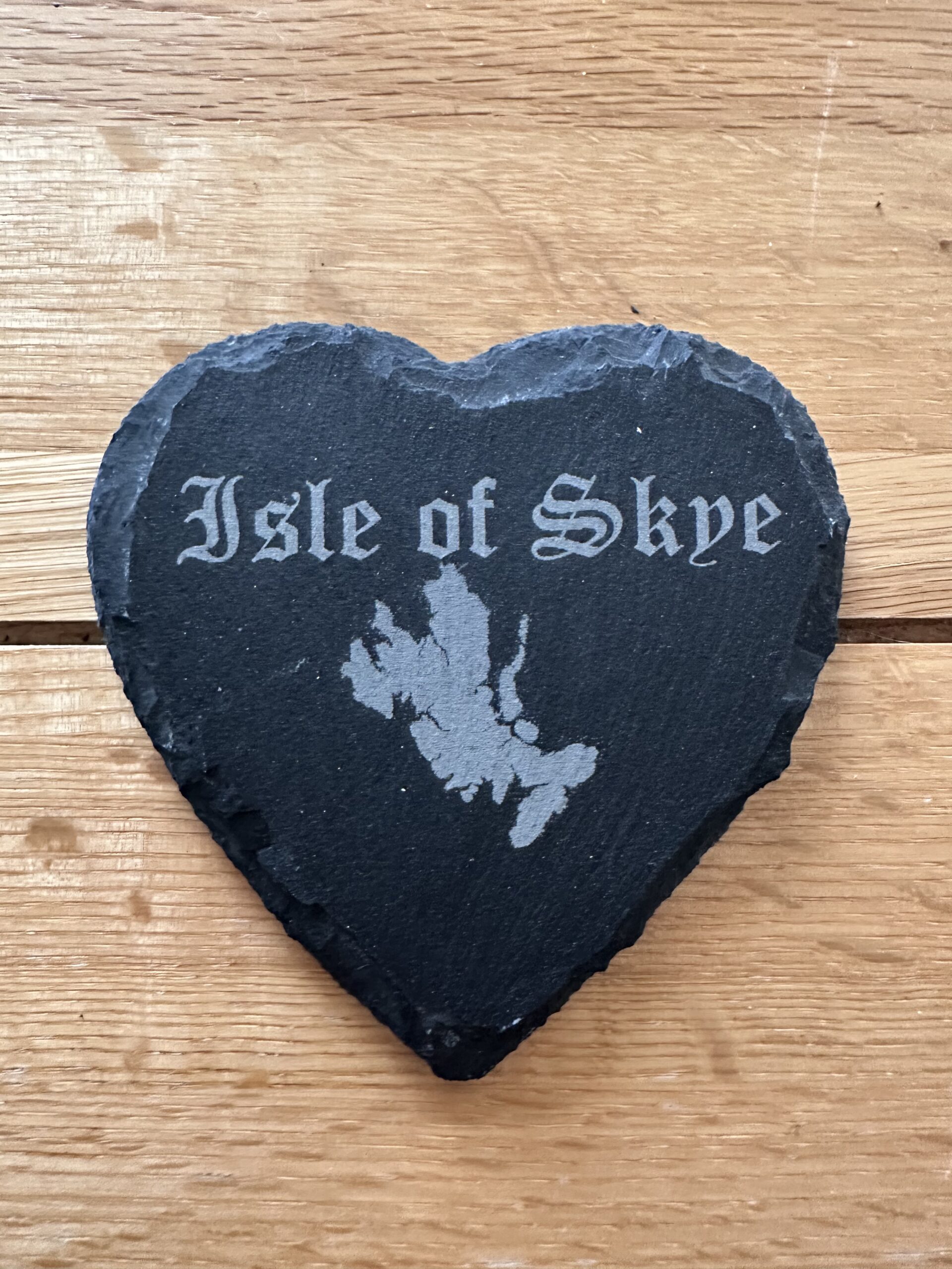 I love Skye slate coaster