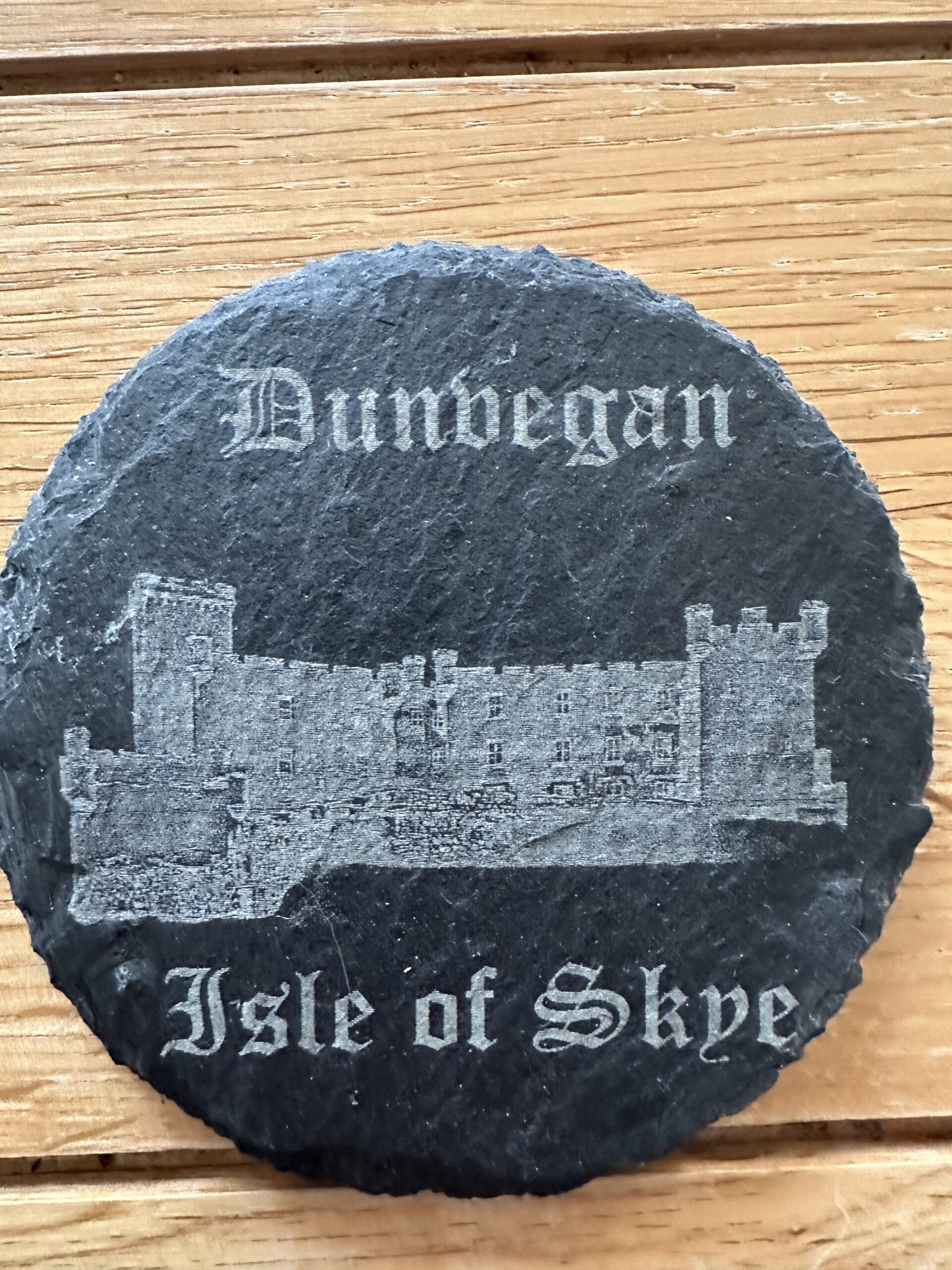 Dunvegan castle slate coaster