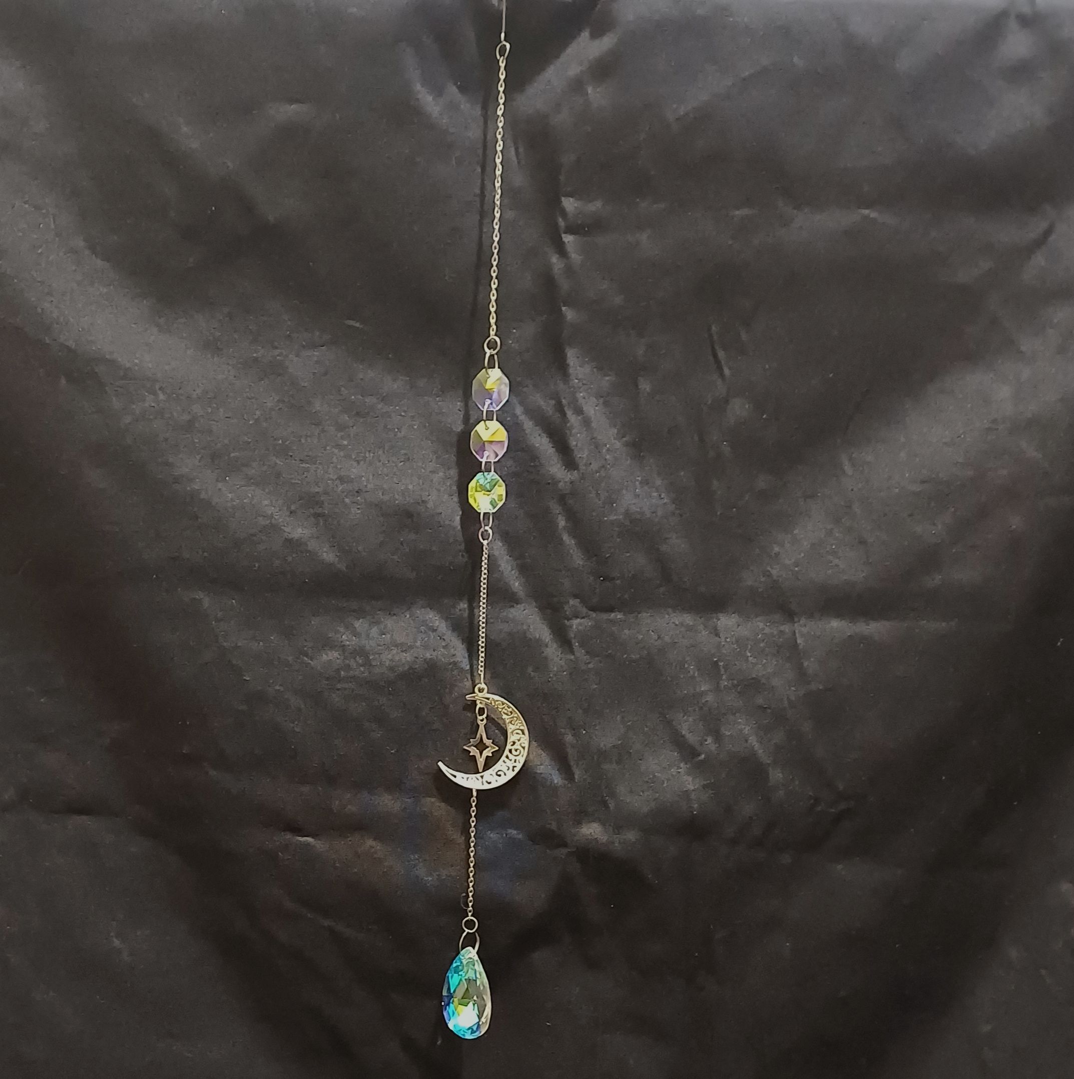 Moon and star suncatcher